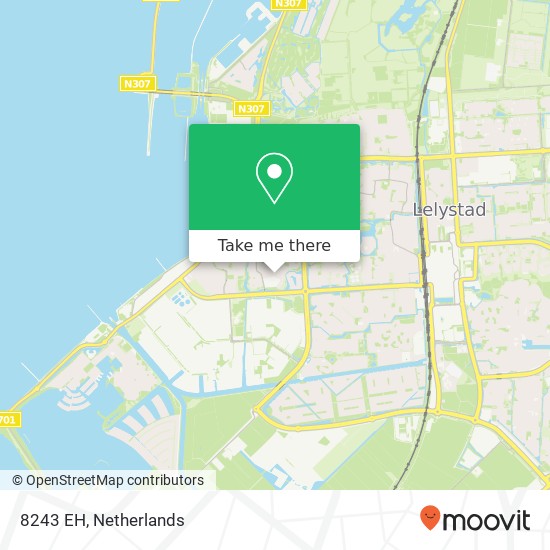 8243 EH, 8243 EH Lelystad, Nederland Karte