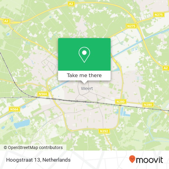 Hoogstraat 13, 6001 ET Weert map