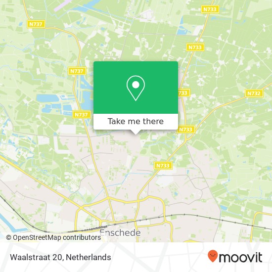 Waalstraat 20, 7523 RJ Enschede map