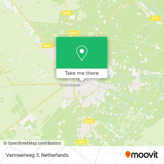 Vermeerweg 3 map