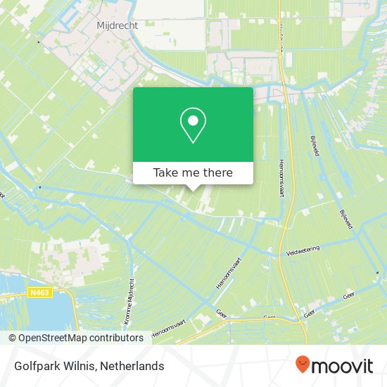 Golfpark Wilnis, Bovendijk 16A map