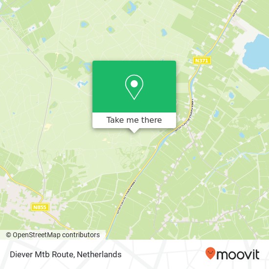 Diever Mtb Route, Diever Mtb Route, 8426 SJ Diever, Nederland Karte