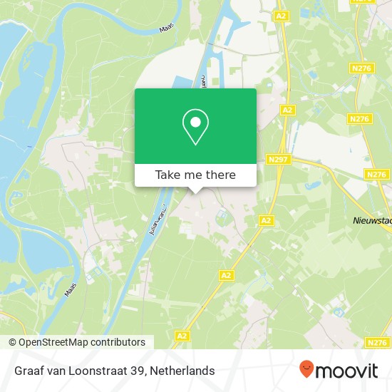Graaf van Loonstraat 39, Graaf van Loonstraat 39, 6121 JS Born, Nederland map