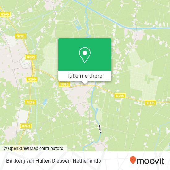 Bakkerij van Hulten Diessen, Julianastraat 33 map