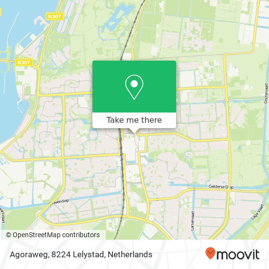 Agoraweg, 8224 Lelystad Karte