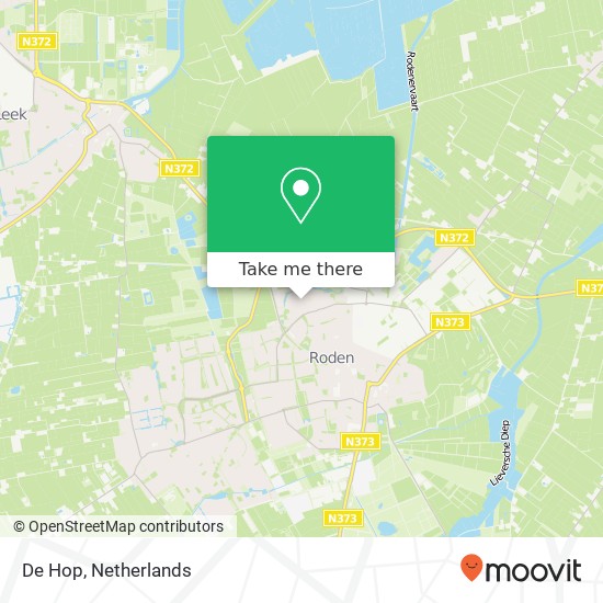 De Hop, 9301 Roden map