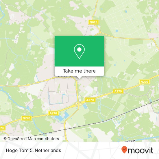 Hoge Tom 5, 5673 LW Nuenen map
