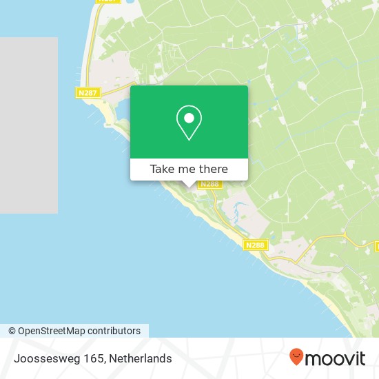 Joossesweg 165, Joossesweg 165, 4361 KN Westkapelle, Nederland Karte