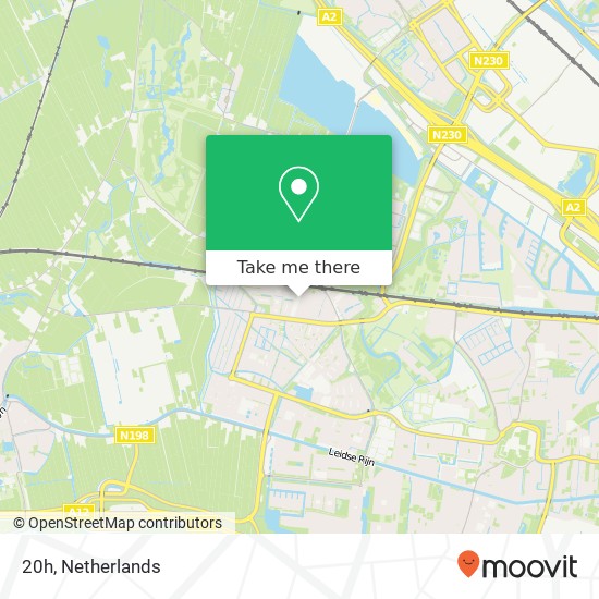 20h, 20h, Hanekampstraat 38, 3451 HB Utrecht, Nederland map