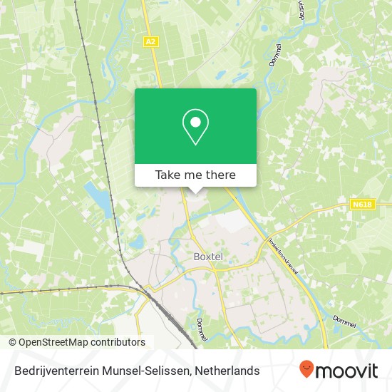 Bedrijventerrein Munsel-Selissen map