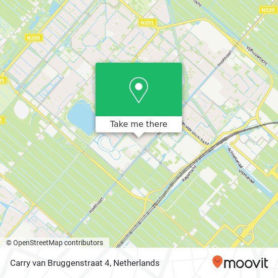 Carry van Bruggenstraat 4, 2135 RV Hoofddorp map