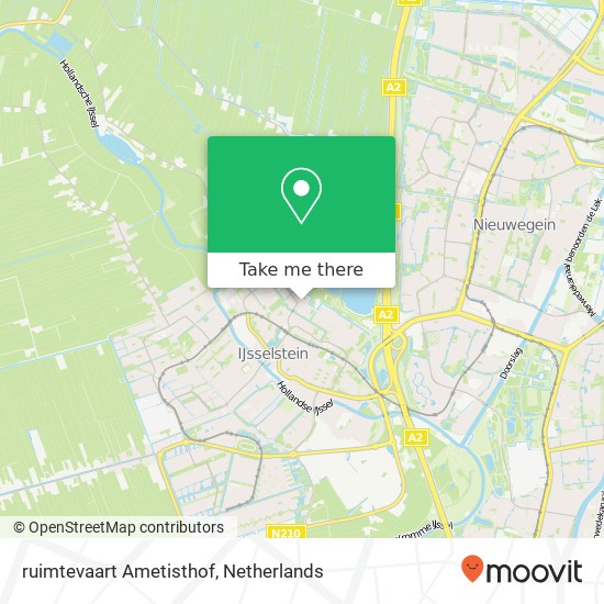 ruimtevaart Ametisthof, 3402 IJsselstein map