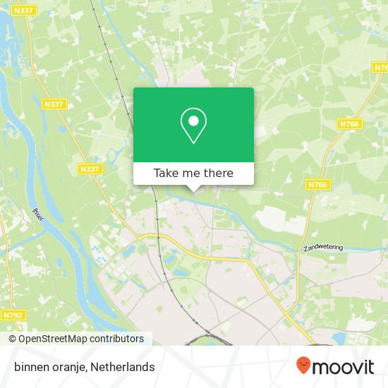 binnen oranje, 7431 Diepenveen map