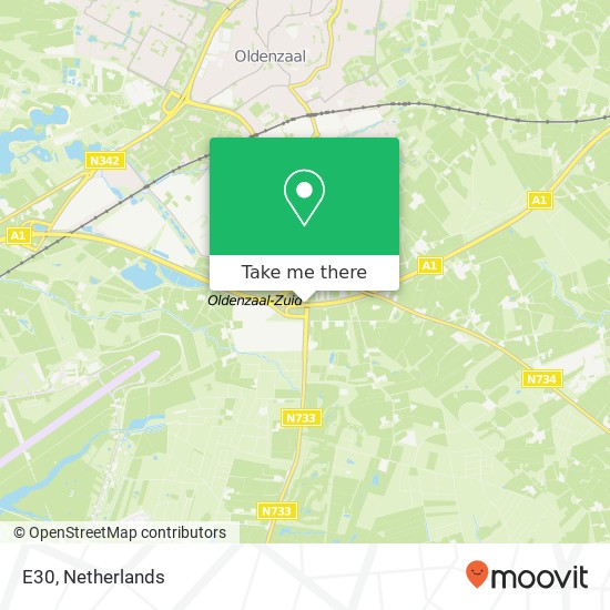 E30, 7575 Oldenzaal map