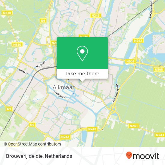 Brouwerij de die map