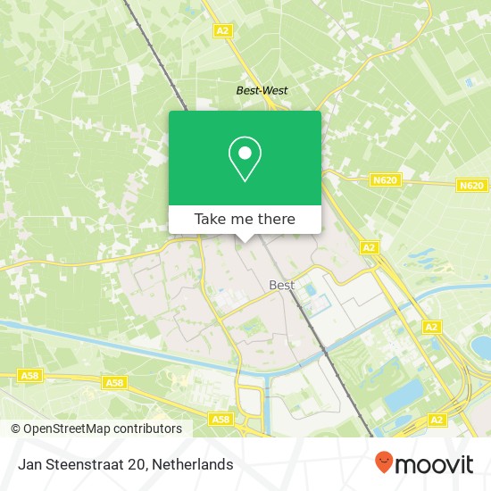 Jan Steenstraat 20, 5684 AK Best map