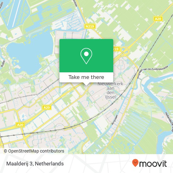 Maalderij 3, 2913 Nieuwerkerk aan den IJssel map