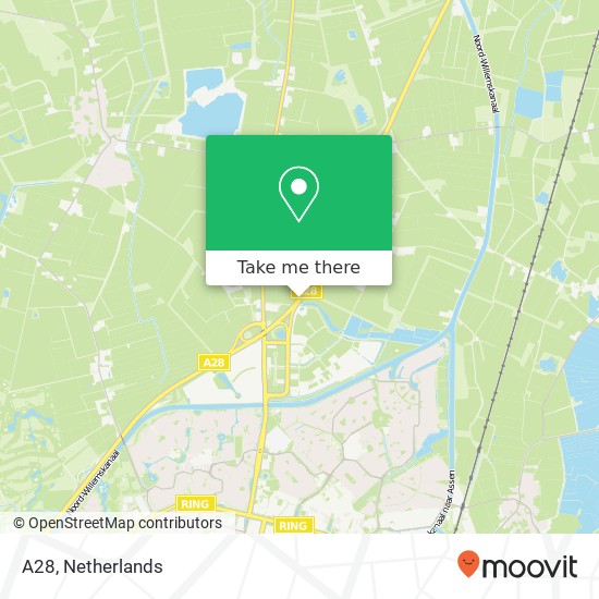 A28, 9403 Assen Karte