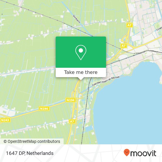 1647 DP, 1647 DP Berkhout, Nederland map