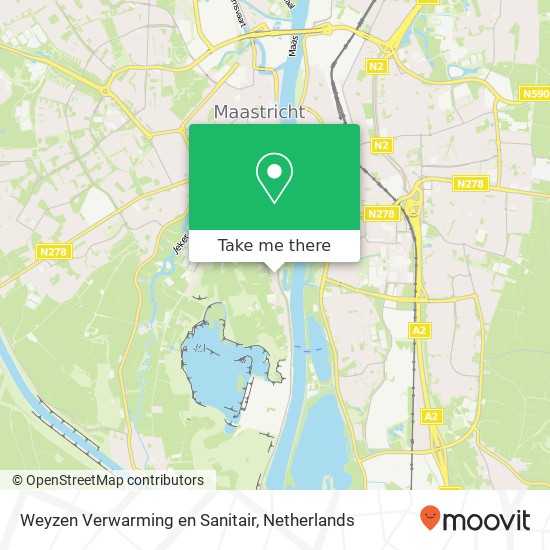 Weyzen Verwarming en Sanitair, Lage Kanaaldijk 55 map