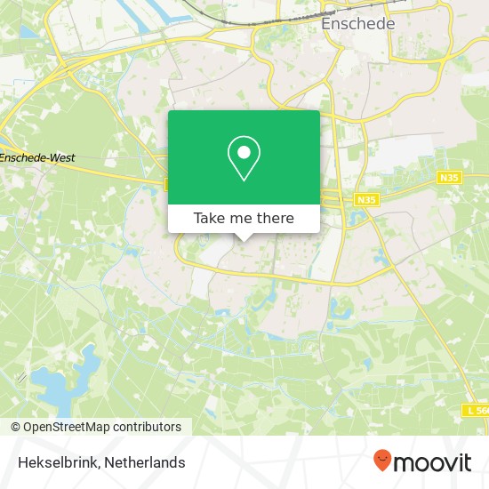 Hekselbrink, Hekselbrink, 7544 BT Enschede, Nederland Karte