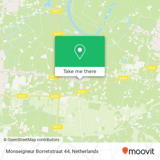 Monseigneur Borretstraat 44, Monseigneur Borretstraat 44, 5375 AC Reek, Nederland Karte