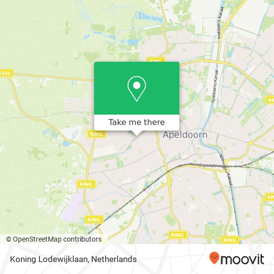 Koning Lodewijklaan, 7314 Apeldoorn map