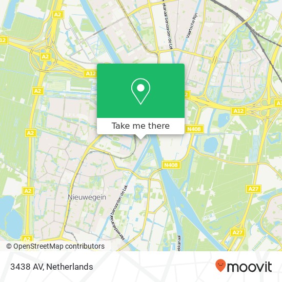 3438 AV, 3438 AV Nieuwegein, Nederland map