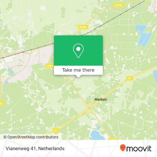 Vianenweg 41, 7451 TD Holten Karte