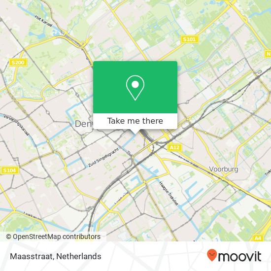 Maasstraat, 2511 Den Haag Karte