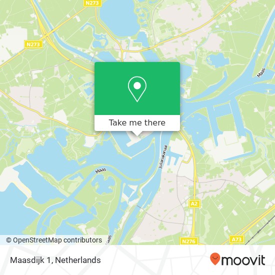 Maasdijk 1, Maasdijk 1, 6019 AB Wessem, Nederland map