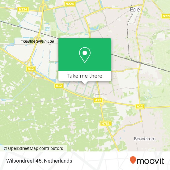 Wilsondreef 45, Wilsondreef 45, 6716 DN Ede, Nederland map