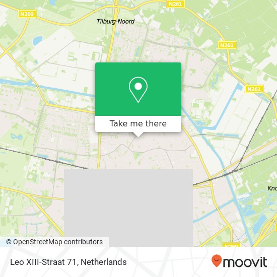 Leo XIII-Straat 71, 5046 KH Tilburg Karte