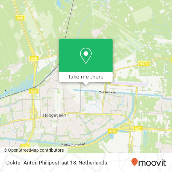 Dokter Anton Philipsstraat 18, 7903 AM Hoogeveen map