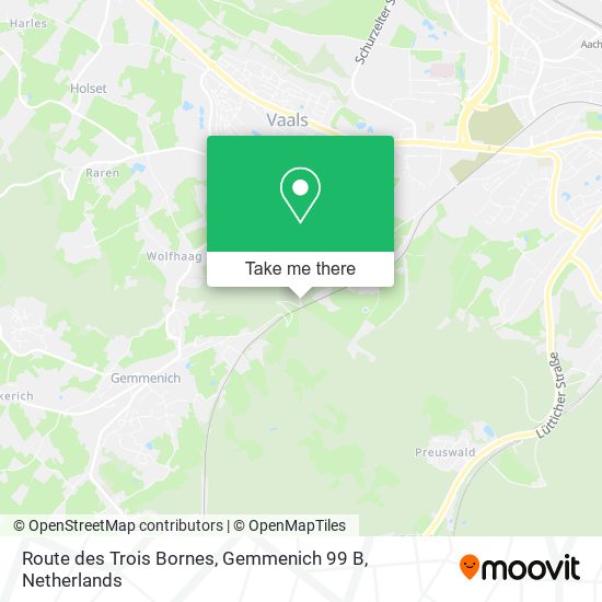 Route des Trois Bornes, Gemmenich 99 B map