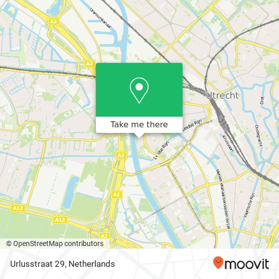 Urlusstraat 29, 3533 SM Utrecht map