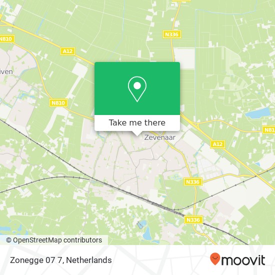 Zonegge 07 7, 6903 EP Zevenaar map