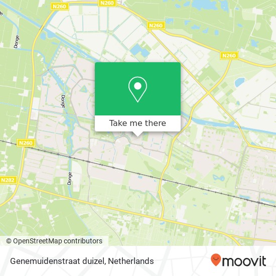 Genemuidenstraat duizel, 5043 Tilburg Karte