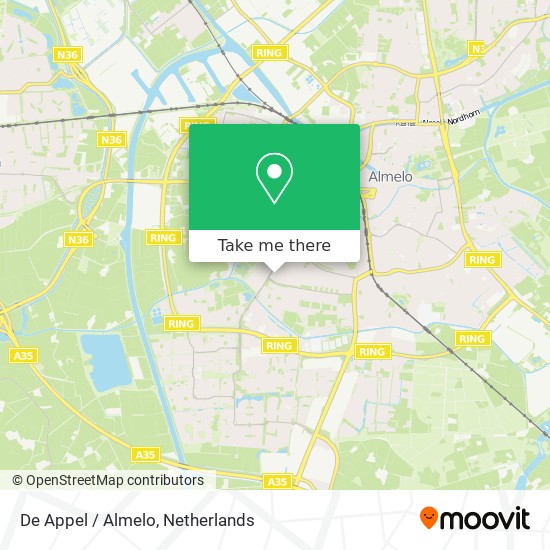 De Appel / Almelo map