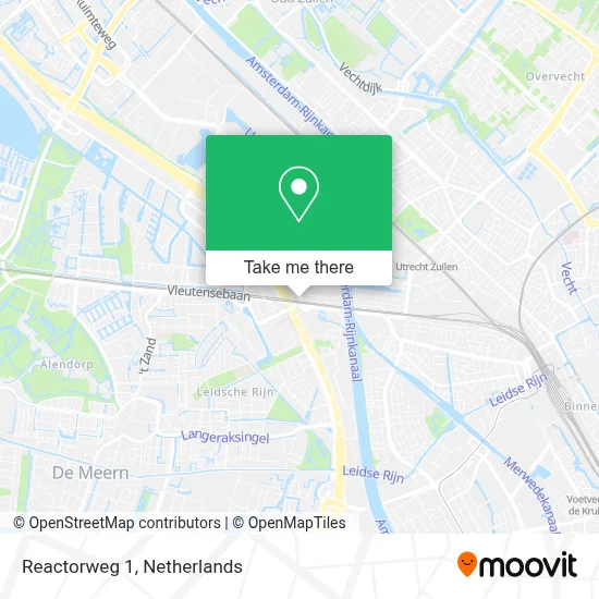 Reactorweg 1 map