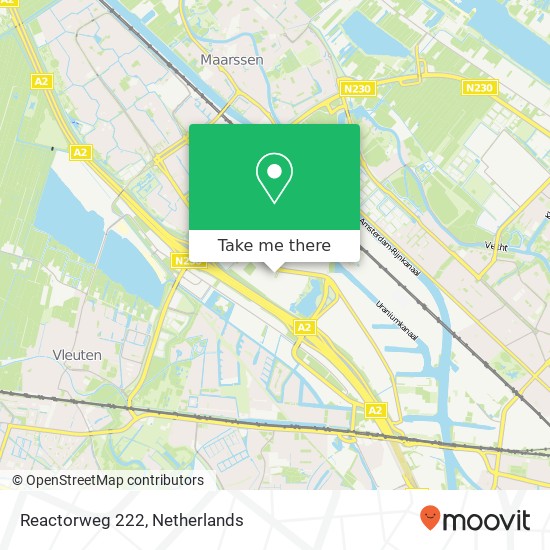 Reactorweg 222, Reactorweg 222, 3542 AD Utrecht, Nederland Karte