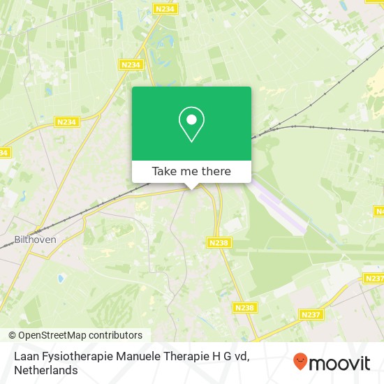 Laan Fysiotherapie Manuele Therapie H G vd, Paltzerweg 210 map