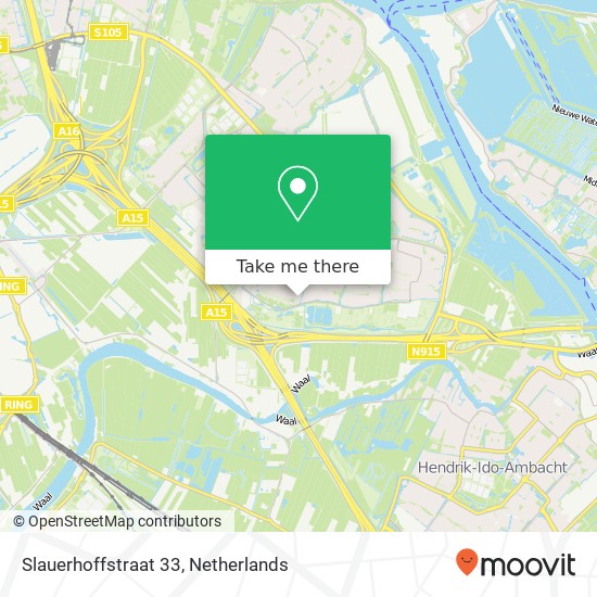 Slauerhoffstraat 33, 2985 BL Ridderkerk Karte