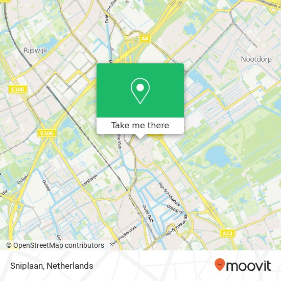 Sniplaan, Sniplaan, 2289 Rijswijk, Nederland map