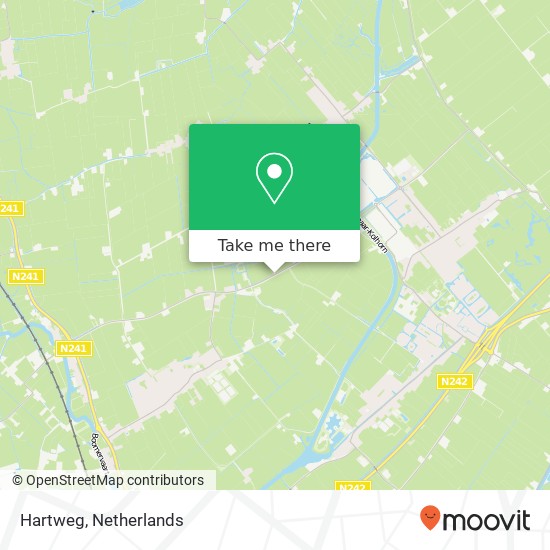 Hartweg, Hartweg, 1733 EW Nieuwe Niedorp, Nederland Karte