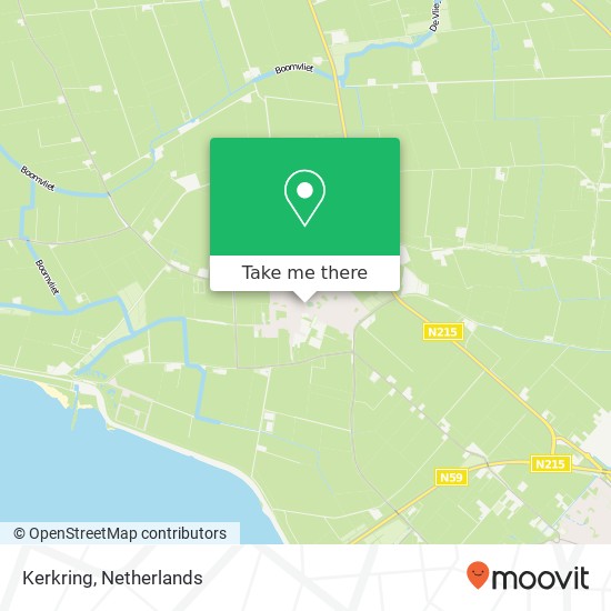 Kerkring, 3244 Nieuwe-Tonge Karte