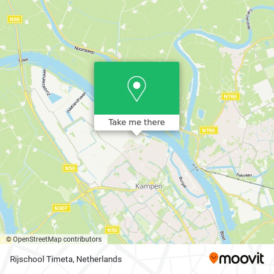 Rijschool Timeta map