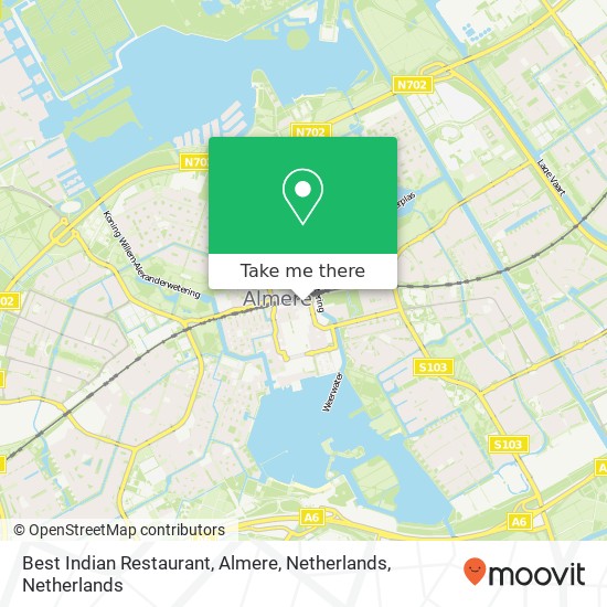 Best Indian Restaurant, Almere, Netherlands, Metropolestraat map