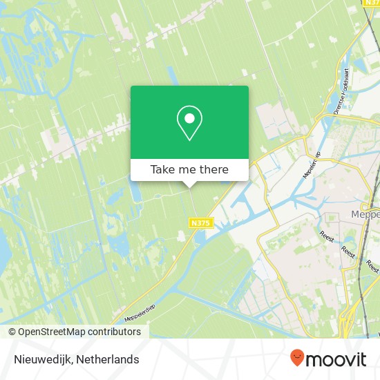 Nieuwedijk, 7946 Wanneperveen Karte