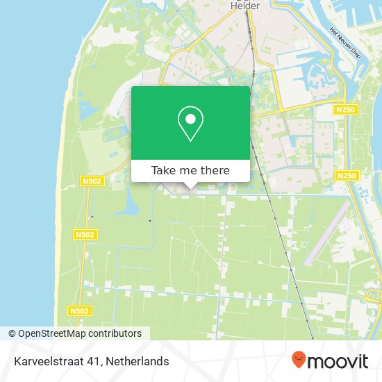 Karveelstraat 41, 1784 RV Den Helder Karte